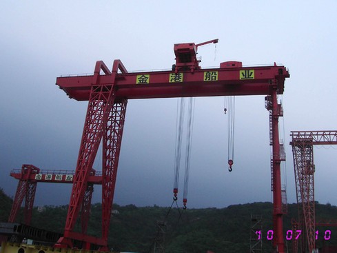 ME50t+50t造船門(mén)式起重機(jī)（金港船廠(chǎng)）